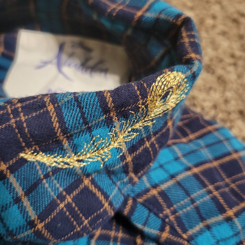 Aladdin Cakeworthy Plaid Women's Medium Jasmine A Prince Does Not Define Me - Picture 8 of 15